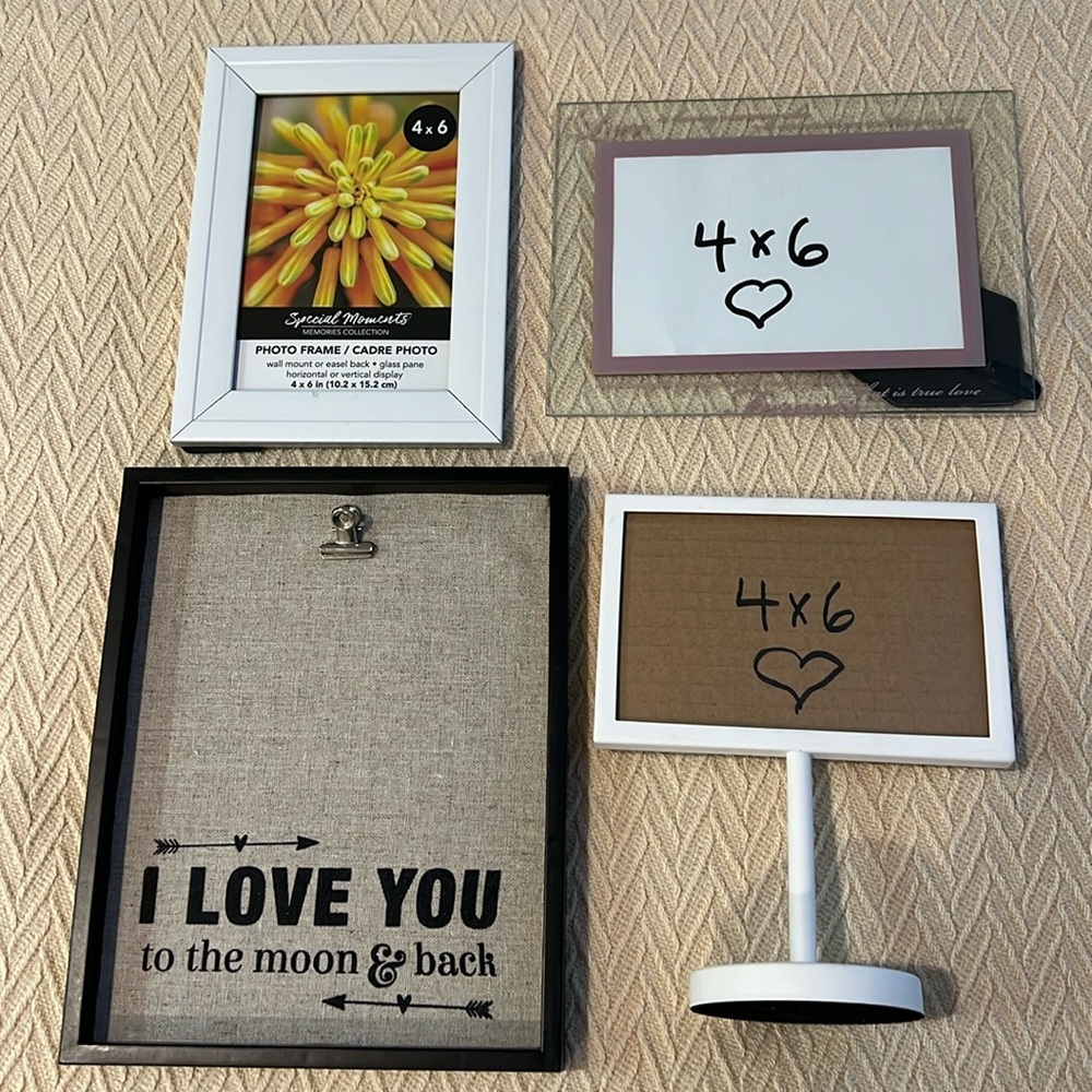 Variety of picture frames grab all 4 for a great price